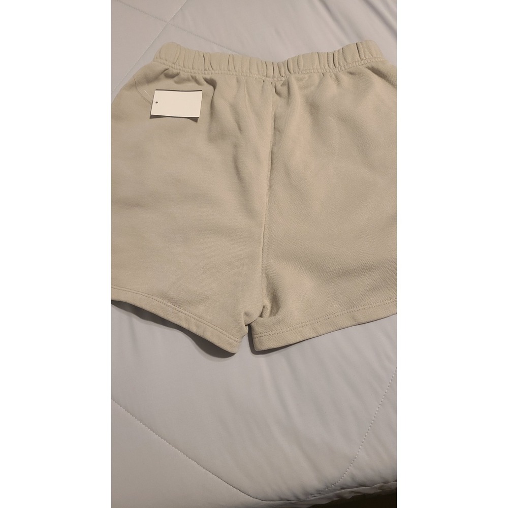 Good American Size 0 Gray/Green Elastic Waist Cotton Shorts Pockets